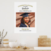 Herzlichen Glückwunsch Custom Foto Graduate Abschl Poster (Küche)