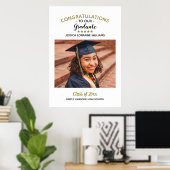 Herzlichen Glückwunsch Custom Foto Graduate Abschl Poster (Heimbüro)