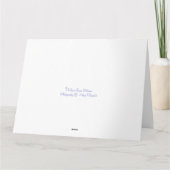 Herzlichen Glückwunsch Custom Rose Große Hochzeits Karte (Rückseite)