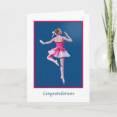 Herzlichen Glückwunsch, Dance Erwägung, Ballerina Karte (Vorderseite)