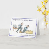 Herzlichen Glückwunsch, dass Sie alleine gehen... Karte (Gelbe Blume)