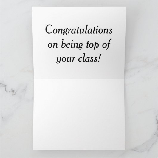 Herzlichen Glückwunsch, dass Sie die Spitze Ihrer Karte (Innenseite)