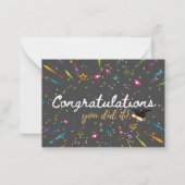 Herzlichen Glückwunsch, dass Sie es Abschluss geta Mitteilungskarte (Vorderseite)