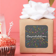 Herzlichen Glückwunsch, dass Sie es Abschluss geta