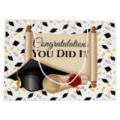 Herzlichen Glückwunsch, dass Sie es getan haben Große Geschenktüte (Rückseite)