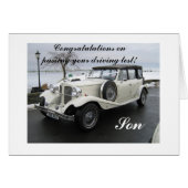 Herzlichen Glückwunsch, dass Sie Ihre Fahrprüfung  (Vorderseite (Horizontal))