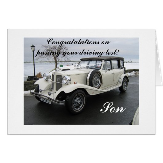 Herzlichen Glückwunsch, dass Sie Ihre Fahrprüfung  (Vorderseite (Horizontal))