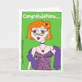 Herzlichen Glückwunsch dazu, ein "Glam-ma" zu werd Karte