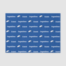 Herzlichen Glückwunsch Deep Blue White Graduate Na