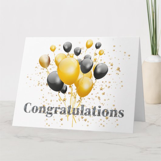 Herzlichen Glückwunsch Dekoratives Disco Ball Dankeskarte (Vorderseite)