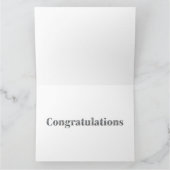 Herzlichen Glückwunsch Dekoratives Disco Ball Dankeskarte (Innenseite)