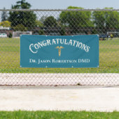Herzlichen Glückwunsch Dentin Dental Blue Modern S Banner (Insitu)