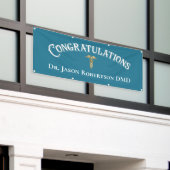 Herzlichen Glückwunsch Dentin Dental Blue Modern S Banner (Äußeres Gebäude)