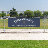 Herzlichen Glückwunsch Dentist Dental Modern Blue  Banner (Insitu)