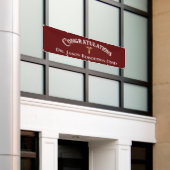 Herzlichen Glückwunsch Dentist Dental Modern Red G Banner (Äußeres Gebäude)