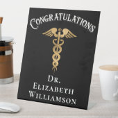 Herzlichen Glückwunsch Dentist Nurse Doctor Medica Sockelschild (In Situ)