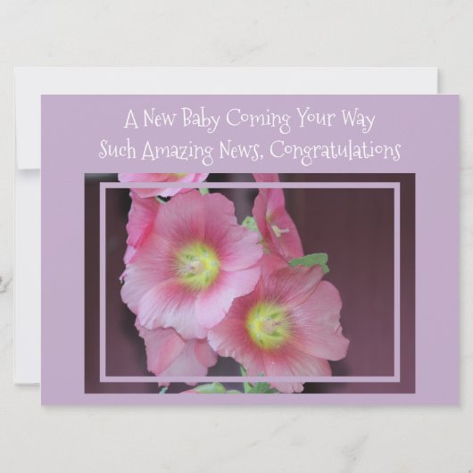 Herzlichen Glückwunsch, die Nachrichten gehört hab Ankündigung (Rückseite)