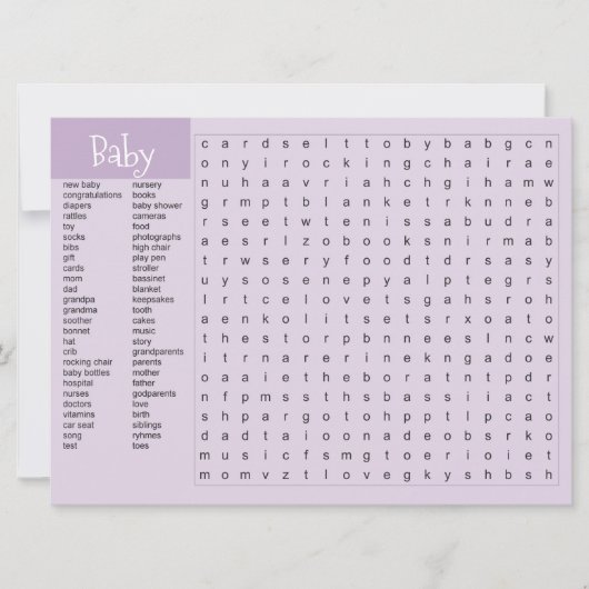 Herzlichen Glückwunsch, die Nachrichten gehört hab Ankündigung (Vorderseite)