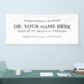 Herzlichen Glückwunsch Doktor der Physikalischen T Banner (Messe)