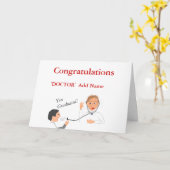 Herzlichen Glückwunsch Doktor 'Name hinzufügen' Si Karte (Gelbe Blume)