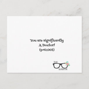 Herzlichen Glückwunsch, Doktor Postcard Postkarte
