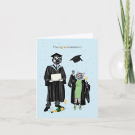 Herzlichen Glückwunsch Dotty Hund und Kitty feiern Karte