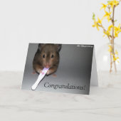 Herzlichen Glückwunsch! Du bekommst ein Baby! Karte (Gelbe Blume)