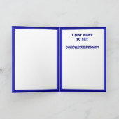 Herzlichen Glückwunsch! Du hast die Stelle got Karte (Innenseite)