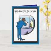 Herzlichen Glückwunsch! Du hast die Stelle got Karte (Gelbe Blume)