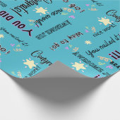 Herzlichen Glückwunsch/ Du hast es geschafft! Geschenkpapier (Ecke)