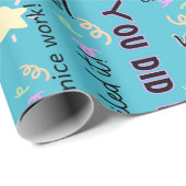 Herzlichen Glückwunsch/ Du hast es geschafft! Geschenkpapier (Rolleneckpunkt)