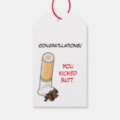 Herzlichen Glückwunsch! Du hast Personalisiert Hin Geschenkanhänger (Rückseite)