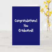 Herzlichen Glückwunsch! Du hast studiert! Karte (Gelbe Blume)