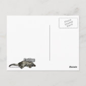 Herzlichen Glückwunsch! Du wirst kastriert! Postkarte (Rückseite)