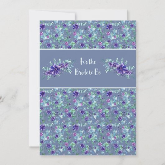 Herzlichen Glückwunsch Dusche oder Hochzeit Lila B Mitteilungskarte (Vorderseite)