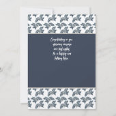 Herzlichen Glückwunsch Dusche oder Hochzeitkarte B Mitteilungskarte (Rückseite)