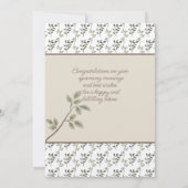 Herzlichen Glückwunsch Dusche oder Hochzeitsopfer Mitteilungskarte (Rückseite)