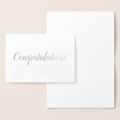 Herzlichen Glückwunsch Eleganpinsel Pinselstrich S Folienkarte (Anzeige)