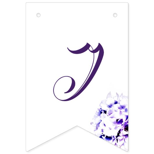 Herzlichen Glückwunsch Elegante Violets Wimpelkette (Zweite Fahne)