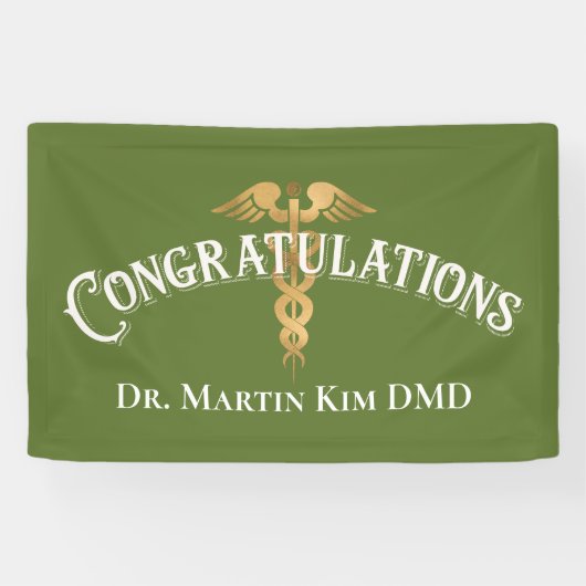 Herzlichen Glückwunsch Eleganter Doctor Medical Ab Banner (Horizontal)