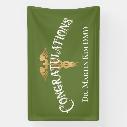 Herzlichen Glückwunsch Eleganter Doctor Medical Ab Banner (Vertikal)