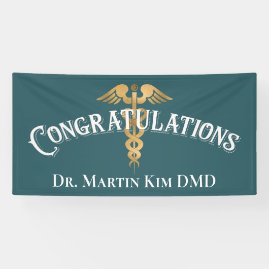 Herzlichen Glückwunsch Eleganter Doctor Medical Ab Banner (Horizontal)