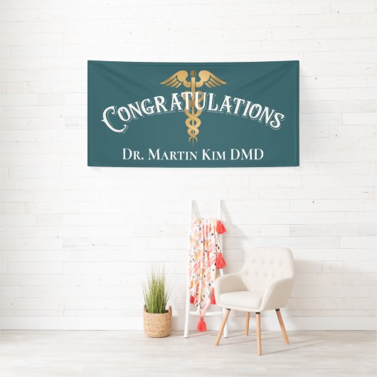 Herzlichen Glückwunsch Eleganter Doctor Medical Ab Banner (Insitu)