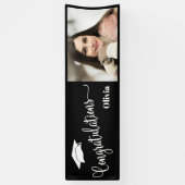 Herzlichen Glückwunsch Elegantes Foto Abschluss Banner (Vertikal)