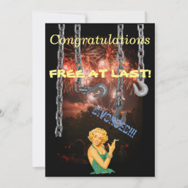 Herzlichen Glückwunsch (endlich kostenlos) Scheidu Einladung