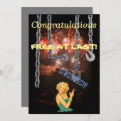 Herzlichen Glückwunsch (endlich kostenlos) Scheidu Einladung (Vorne/Hinten)