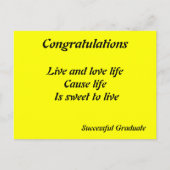 Herzlichen Glückwunsch erfolgreiche Postkarten für (Vorderseite)