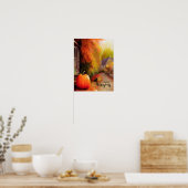 Herzlichen Glückwunsch Erntedankfest Ruhiges Leben Poster (Küche)