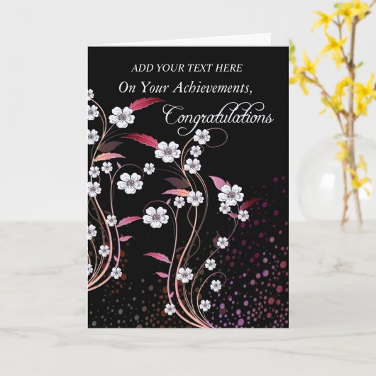 Herzlichen Glückwunsch / Erreichbarkeit Blüh von S Karte (Gelbe Blume)