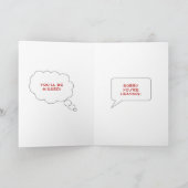 Herzlichen Glückwunsch Escape Verlassend Karte (Innenseite)